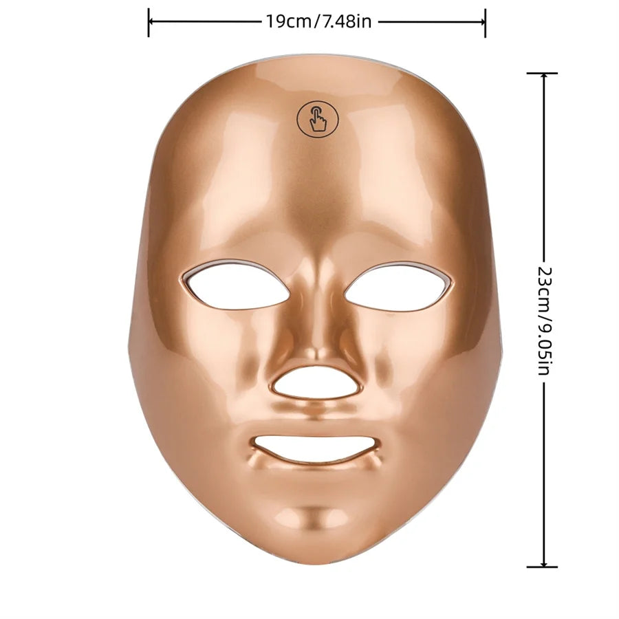7-Color LED Beauty Mask for Women – USB Rechargeable Facial Care Device