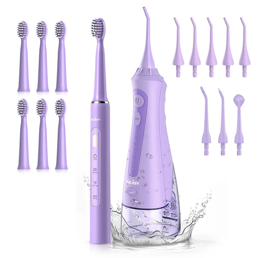 SEJOY Dental Irrigator & Electric Toothbrush Set – Complete Oral Care