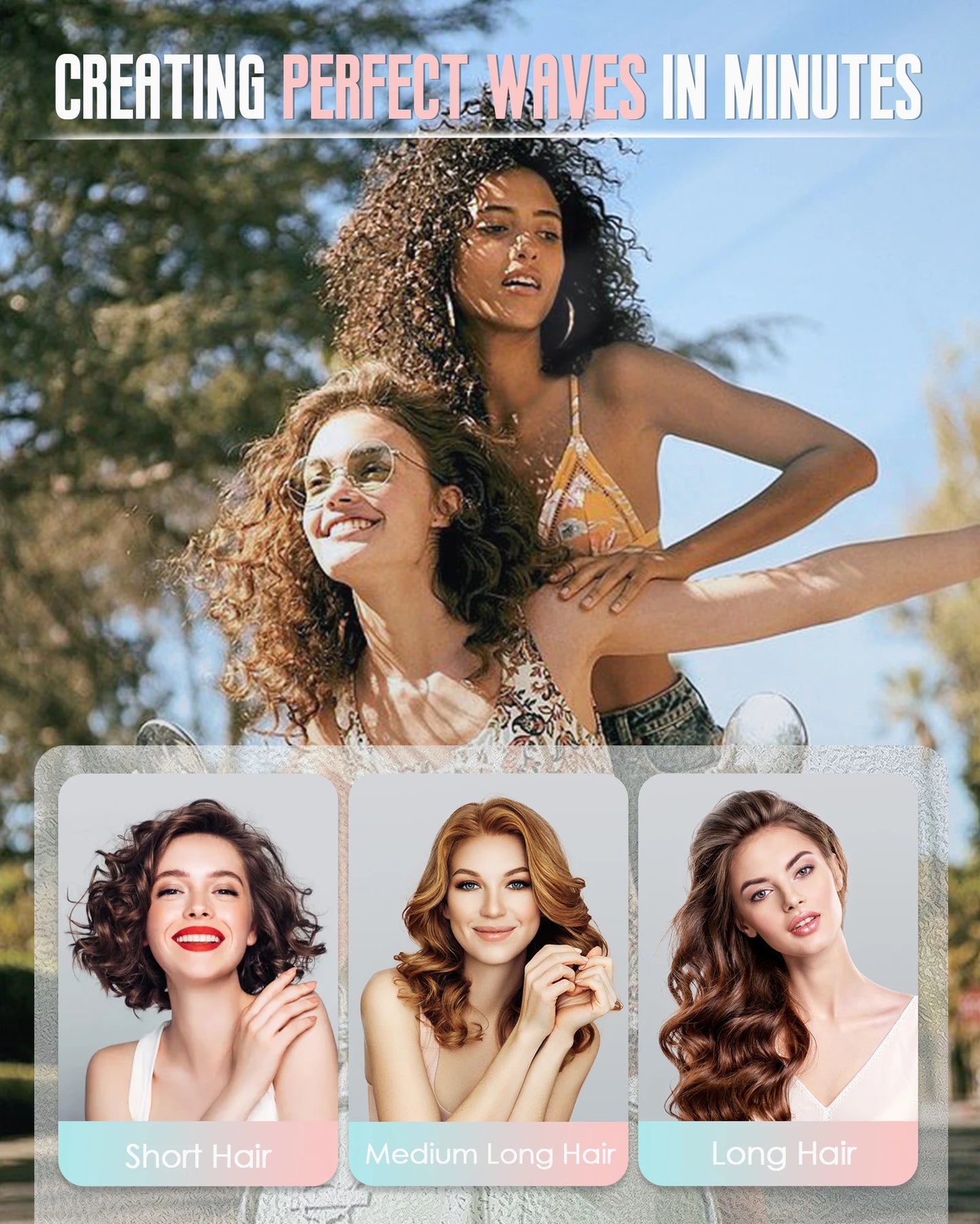Mini Curling Iron – 1-Inch Ceramic Wand for Short Hair & Travel