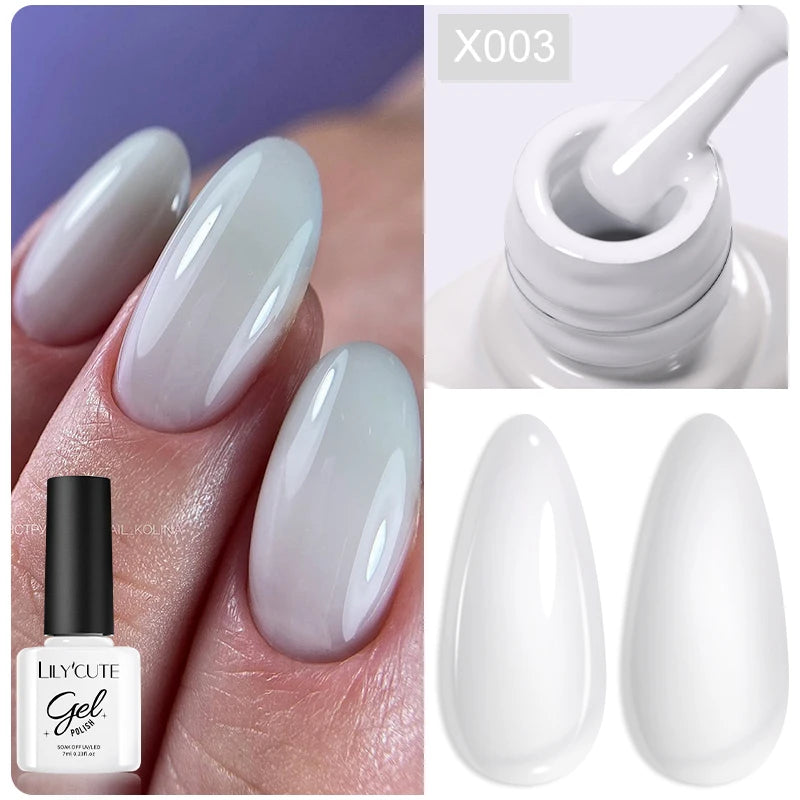 LILYCUTE 7ml Peel Off Base Gel – Clear Semi-Permanent UV Gel