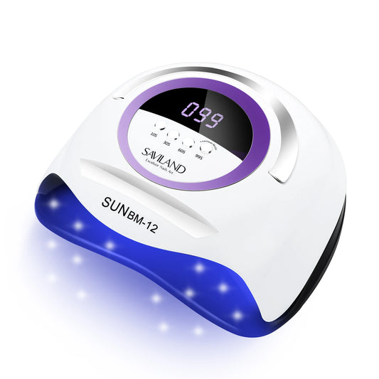 SAVILAND 300W UV LED Nail Lamp – Powerful Gel Nail Curing for Home & Salon