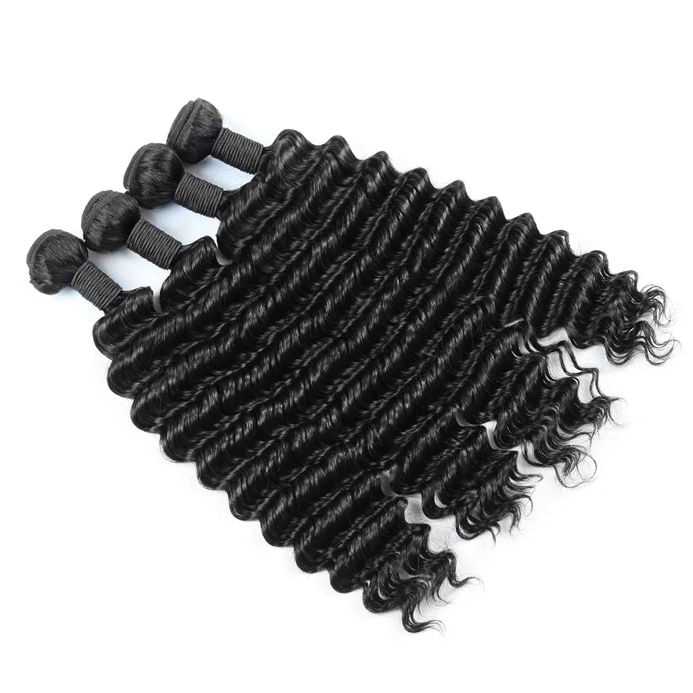 Deep Wave Bundles – 100% Remy Human Hair (3 PCS)