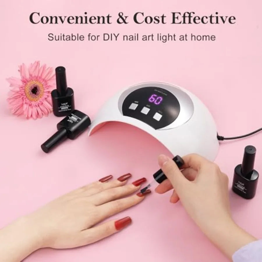 54W UV LED Nail Lamp – Fast-Drying Gel Nail Curing with Automatic Sensor