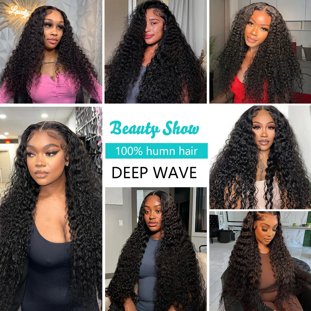 Deep Wave Bundles – 100% Remy Human Hair (3 PCS)
