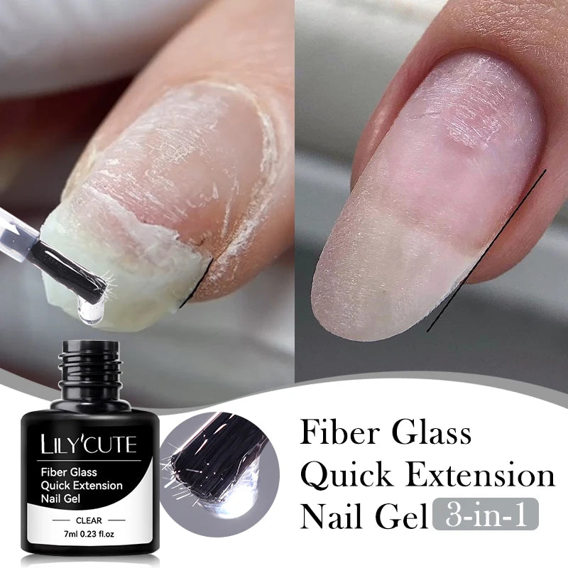 LILYCUTE 7ml Peel Off Base Gel – Clear Semi-Permanent UV Gel
