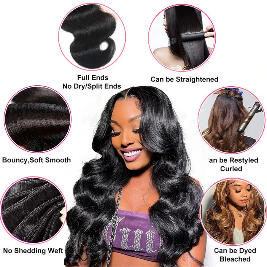 Body Wave Bundles – 100% Brazilian Human Hair
