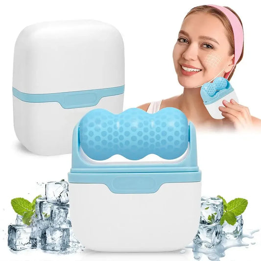 Double-Headed Facial Ice Roller – Face & Head Massage Tool