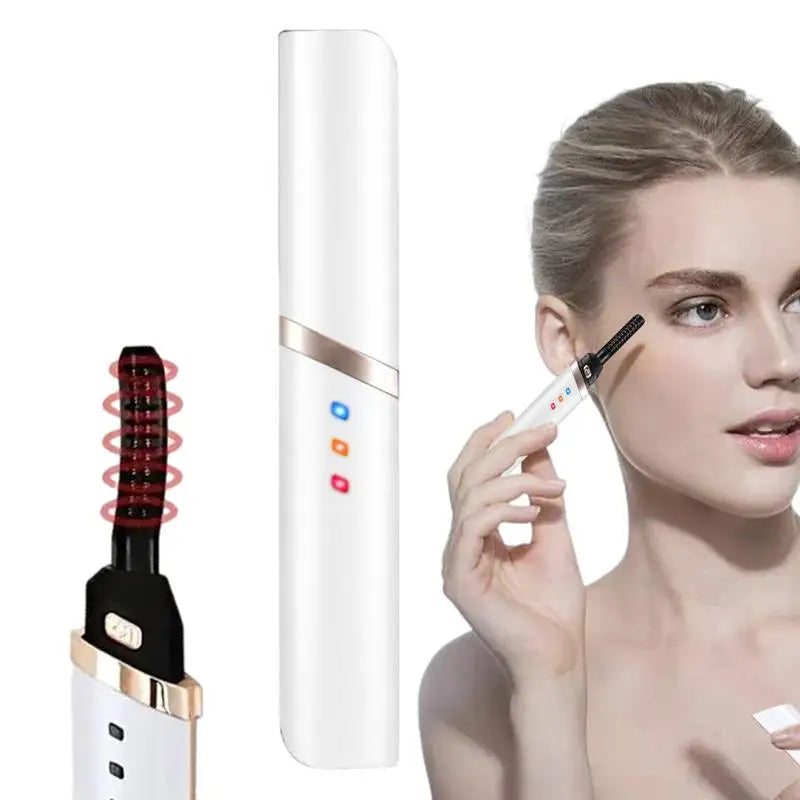 Electric Heated Eyelash Curler – USB Rechargeable, Fast & Adjustable