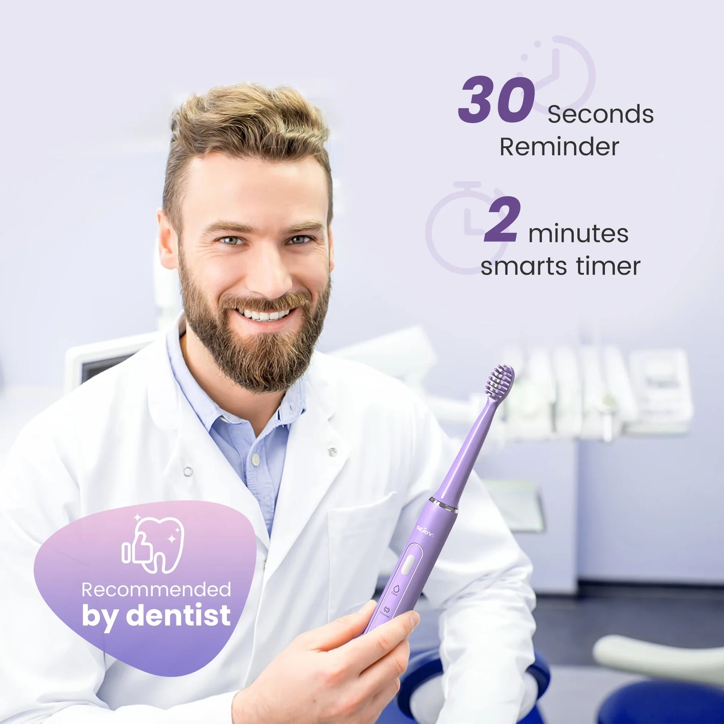 SEJOY Oral Cleaning Sonic Electric Toothbrush – Smart & Powerful Care