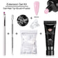 MEET ACROSS 5PCS Nail Extension Gel Set – DIY Nail Art Essentials