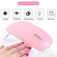 Poly Nail Extension Gel Kit Starter – 3 Colors with 6W Nail Lamp