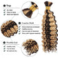 Human Braiding Hair  Bundle for Braiding Highlight Color Deep Wave Bulk Human Hair Bundles Human Hair Bulk For Braids Bundle