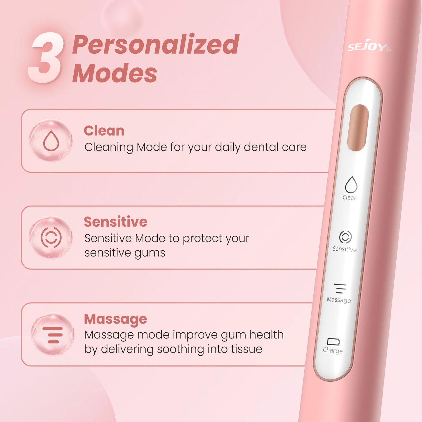 SEJOY Electric Sonic Toothbrush – Smart, Powerful, Reliable