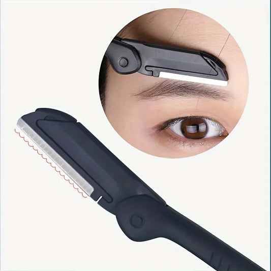 3-Piece Stainless Steel Eyebrow Grooming Kit – Tweezer, Comb & Scissors