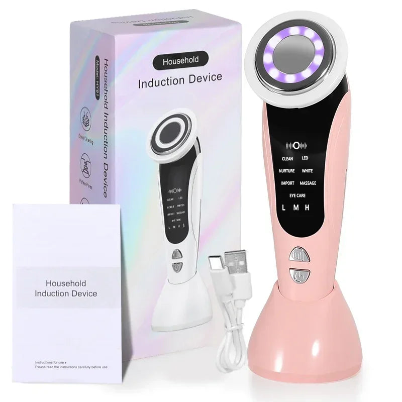 High-Frequency 7-in-1 Facial Massager – Multifunctional Beauty Device