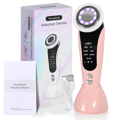 High-Frequency 7-in-1 Facial Massager – Multifunctional Beauty Device