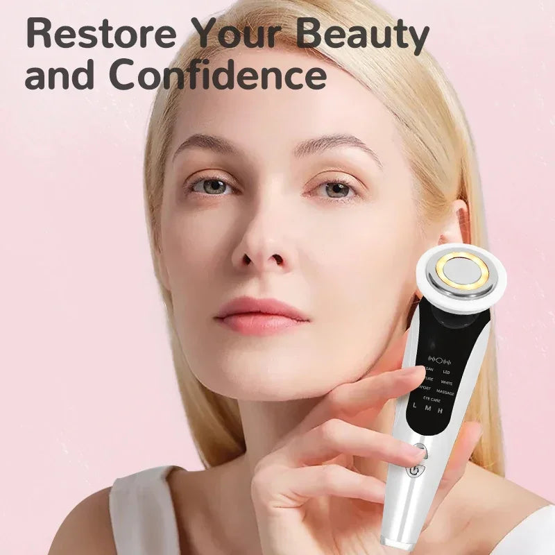High-Frequency 7-in-1 Facial Massager – Multifunctional Beauty Device