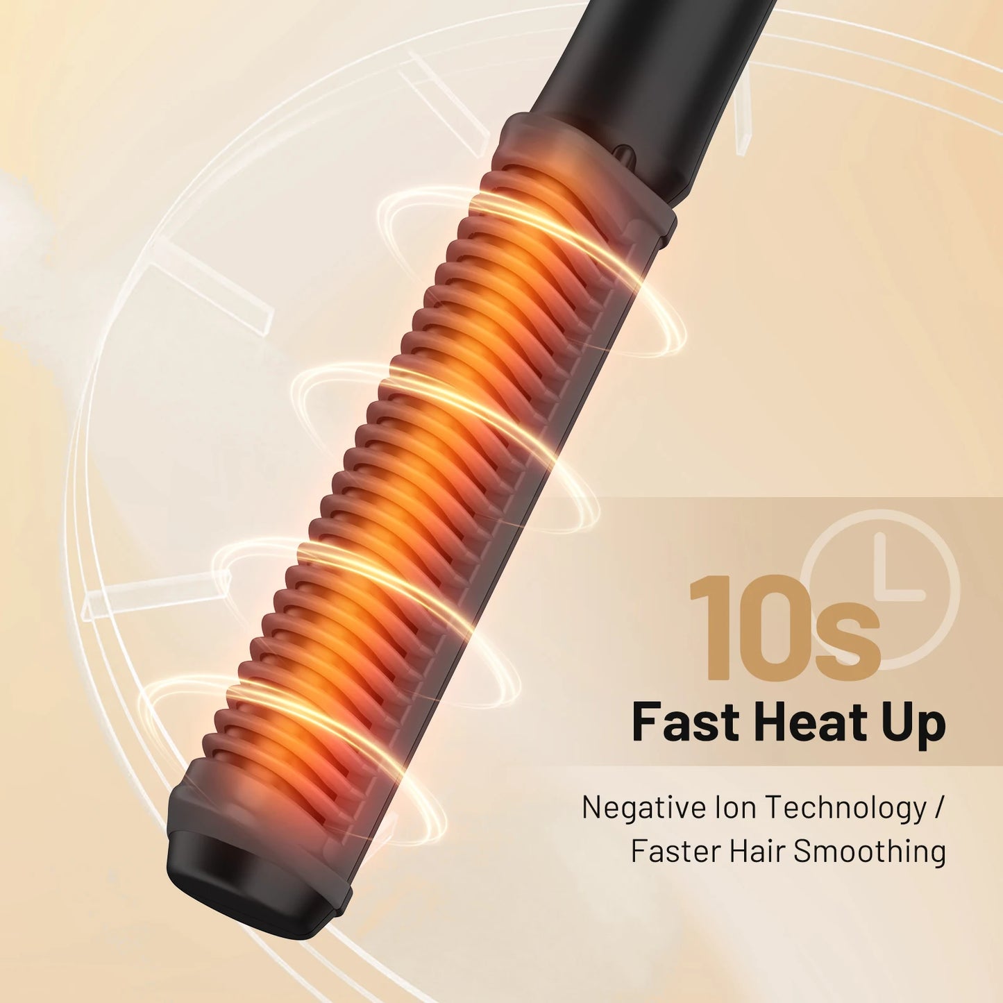 SEJOY Hair Straightening Comb – Rapid Heating with Negative Ion Technology