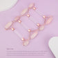 Rose Quartz Face & Gua Sha Roller – Facial, Neck & Body Massage Tool