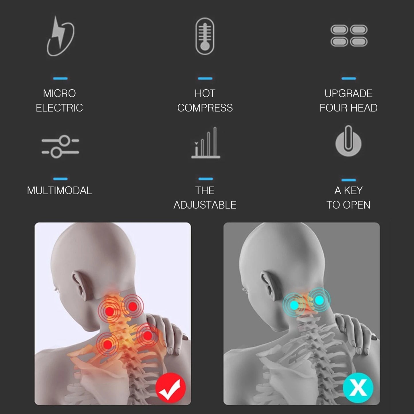Neck Massage Machine – 4D Head & Cervical Spine Protection