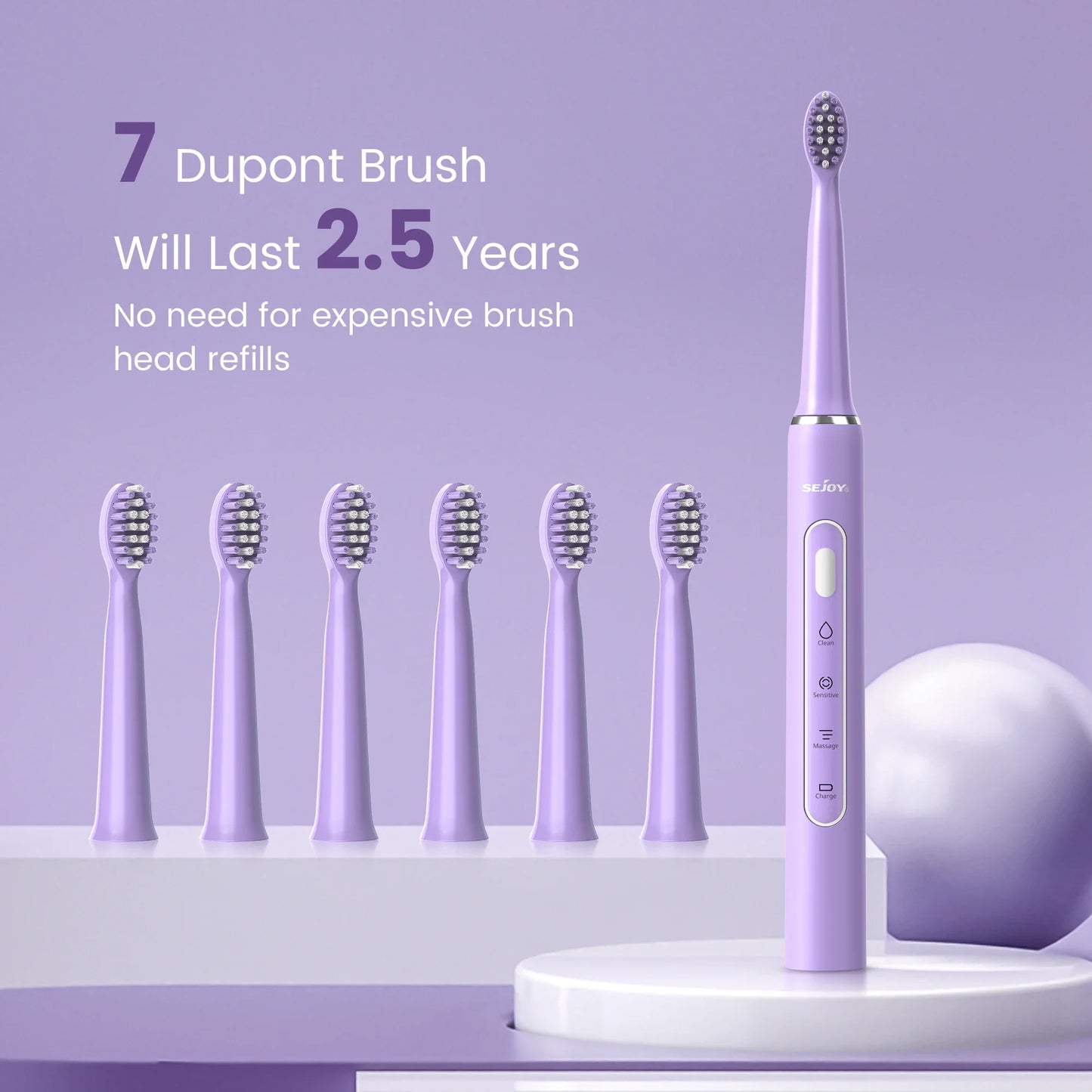SEJOY Oral Cleaning Sonic Electric Toothbrush – Smart & Powerful Care