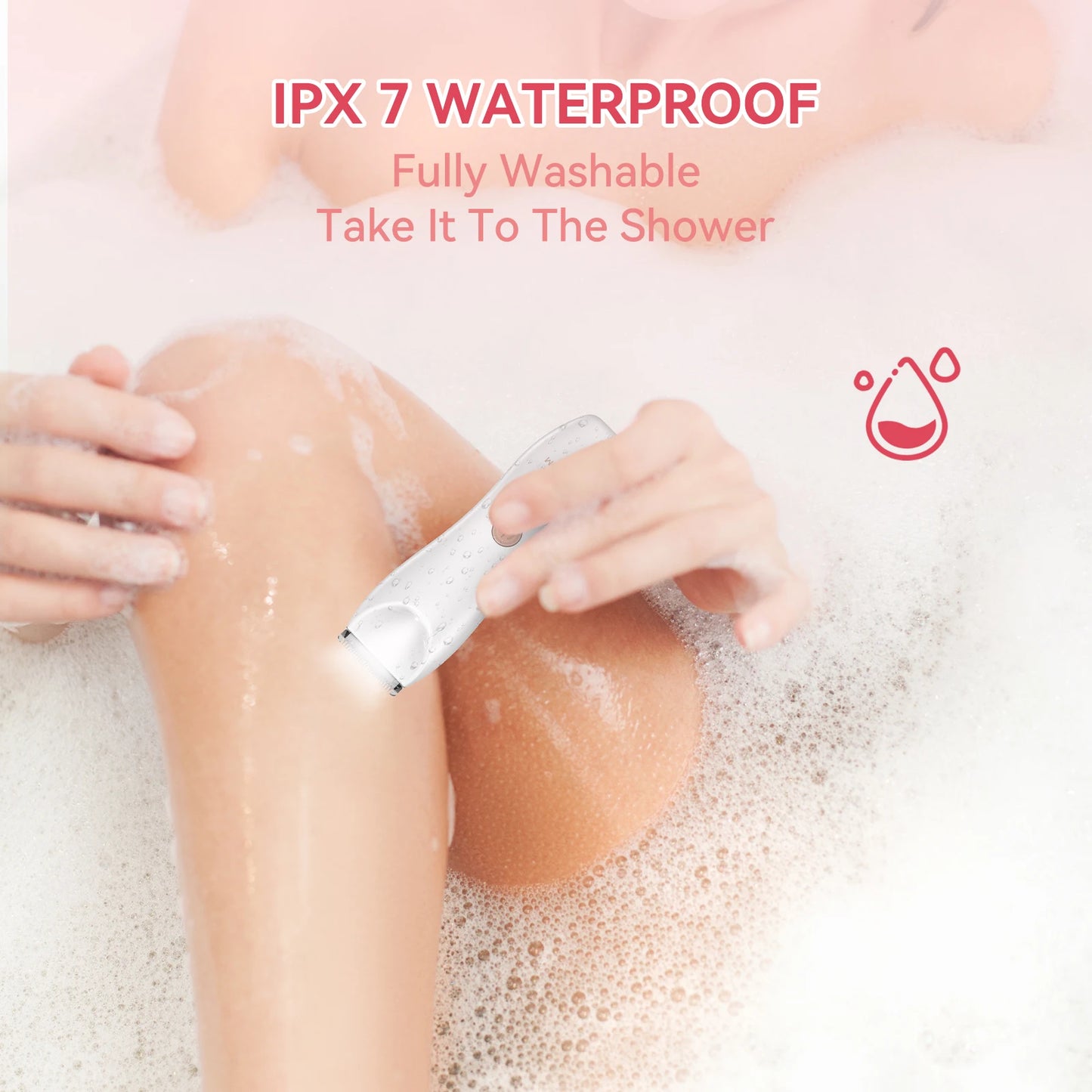 MAXGROOM Women’s Electric Body Hair Trimmer – Portable & Painless