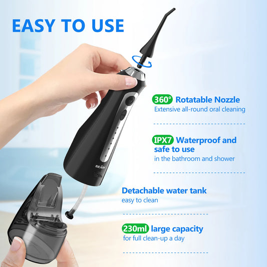 SEJOY Dental Irrigator & Electric Toothbrush Set – Complete Oral Care