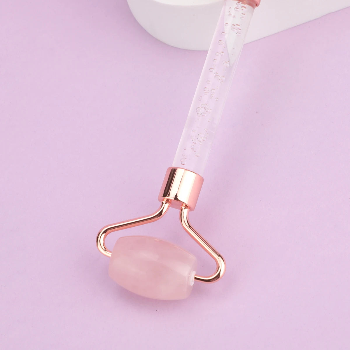 Rose Quartz Face & Gua Sha Roller – Facial, Neck & Body Massage Tool