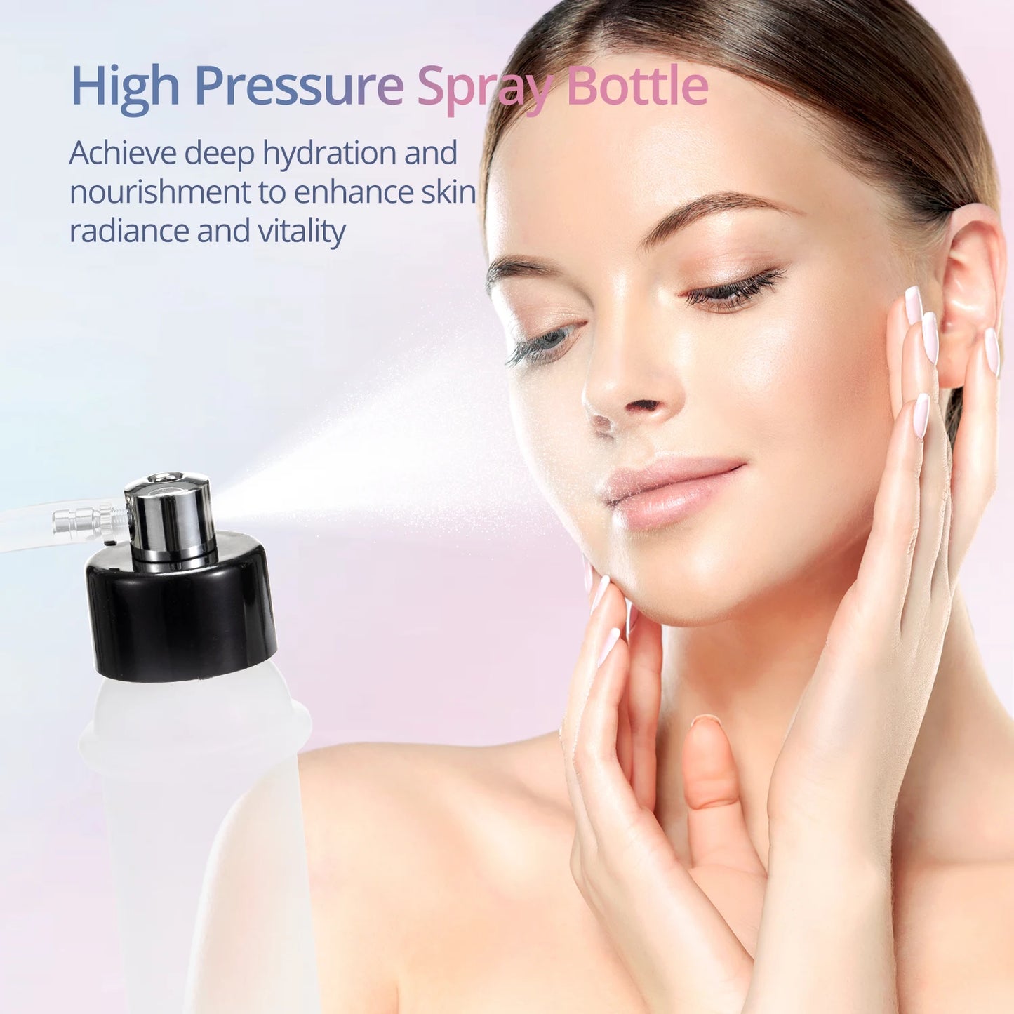 Diamond Microdermabrasion 3-in-1 Machine – Home Facial Cleaning & Nano Spray