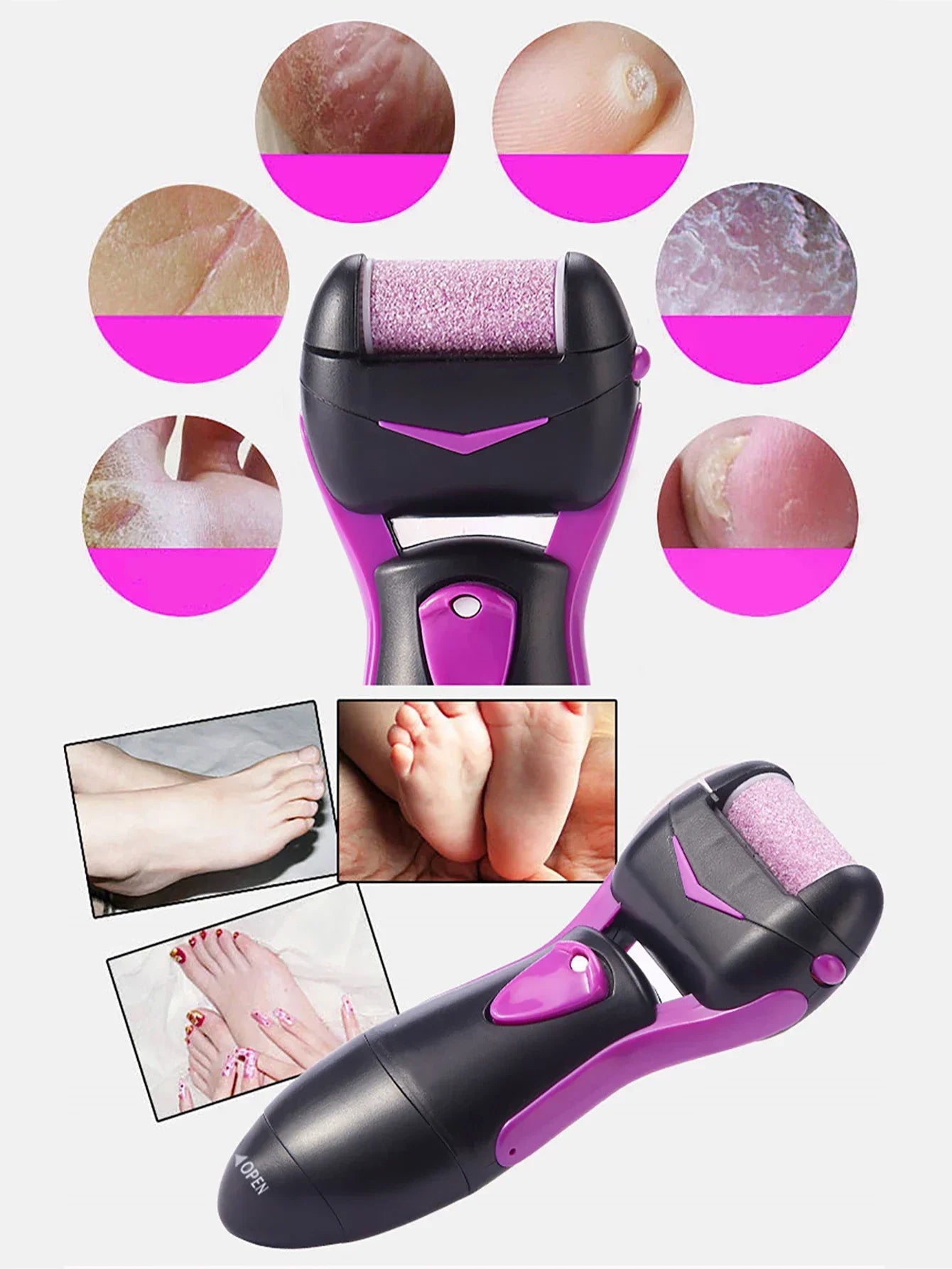 Electric Foot File – Smart Callus Remover for Soft, Healthy Feet