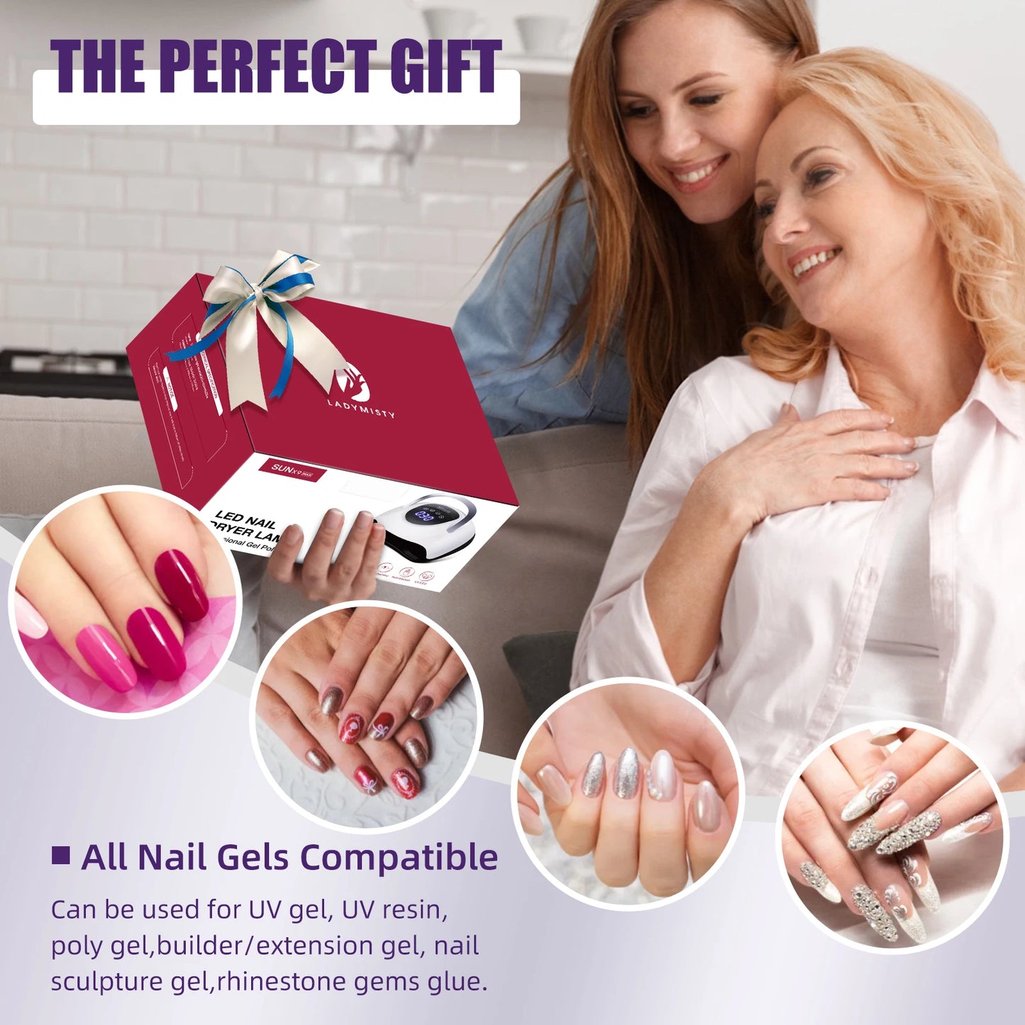220W LED UV Nail Light Dryer – Fast Gel Polish Curing with LCD Touch Screen