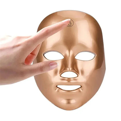7-Color LED Beauty Mask for Women – USB Rechargeable Facial Care Device