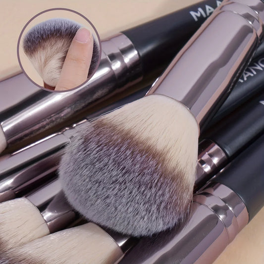 30PCS Professional Makeup Brush Set – Complete Kit with Travel Bag