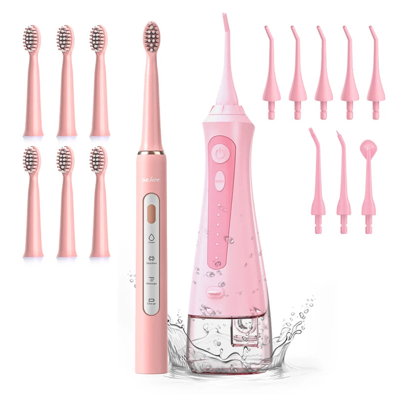 SEJOY Dental Irrigator & Electric Toothbrush Set – Complete Oral Care