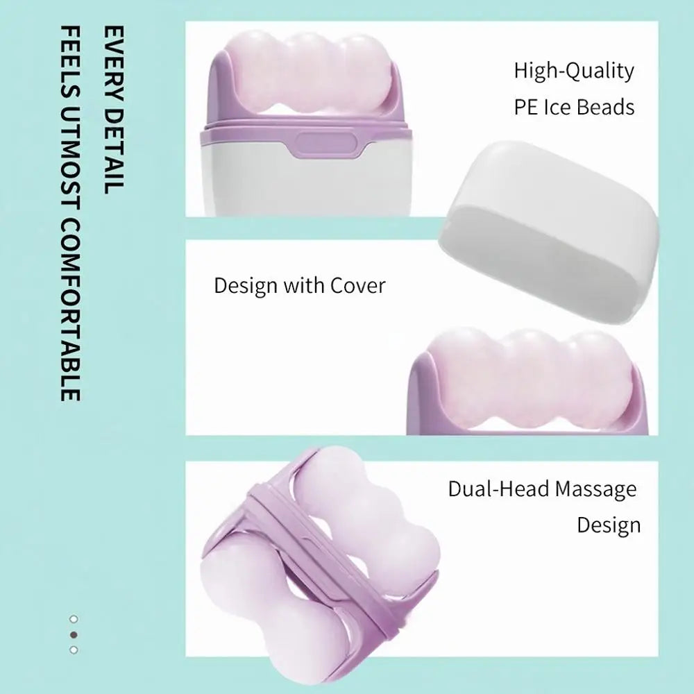Double-Headed Facial Ice Roller – Face & Head Massage Tool