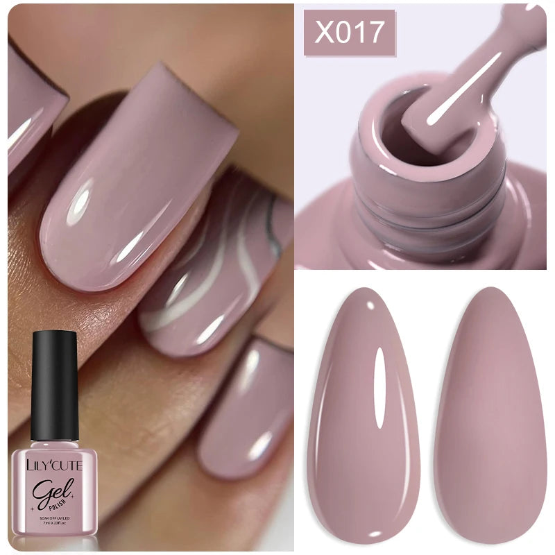 LILYCUTE 7ml Peel Off Base Gel – Clear Semi-Permanent UV Gel