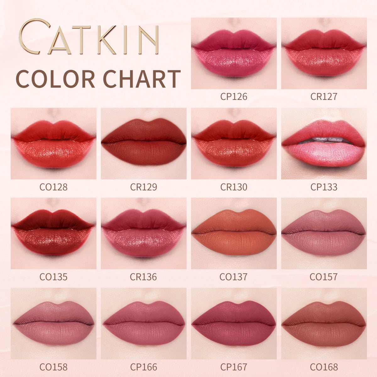 CATKIN Velvet Matte Lipstick – Smooth, Hydrating & Long-Lasting