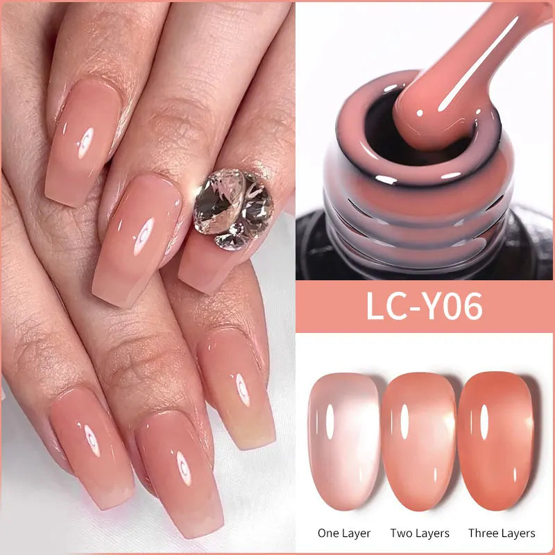 LILYCUTE 7ml Peel Off Base Gel – Clear Semi-Permanent UV Gel