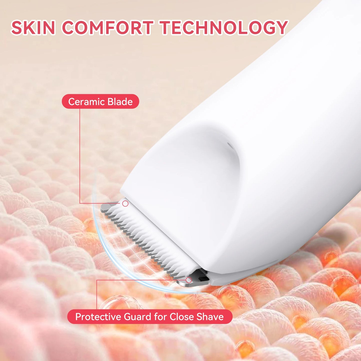 MAXGROOM Women’s Electric Body Hair Trimmer – Portable & Painless