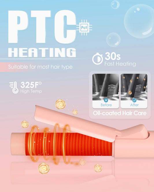 Mini Curling Iron – 1-Inch Ceramic Wand for Short Hair & Travel