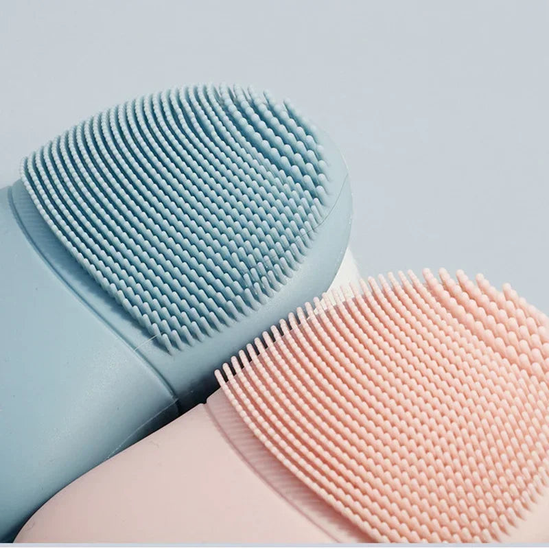 Double-Head Face Wash Brush – Japanese Silicone Manual Pore & Makeup Cleaner