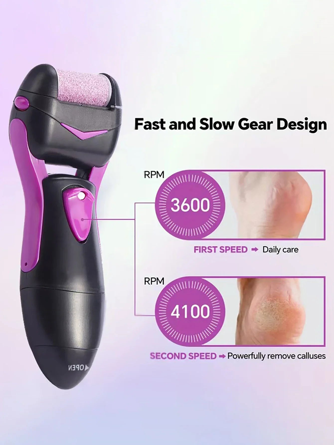 Electric Foot File – Smart Callus Remover for Soft, Healthy Feet
