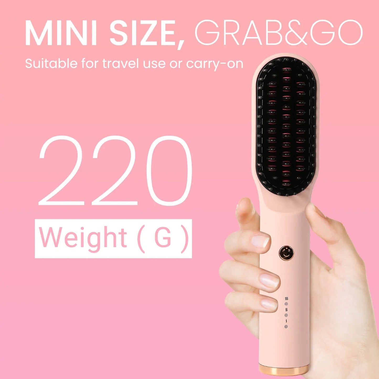 KIPOZI 3-in-1 Hair Dryer Brush – Negative Ion Hot Air Styler