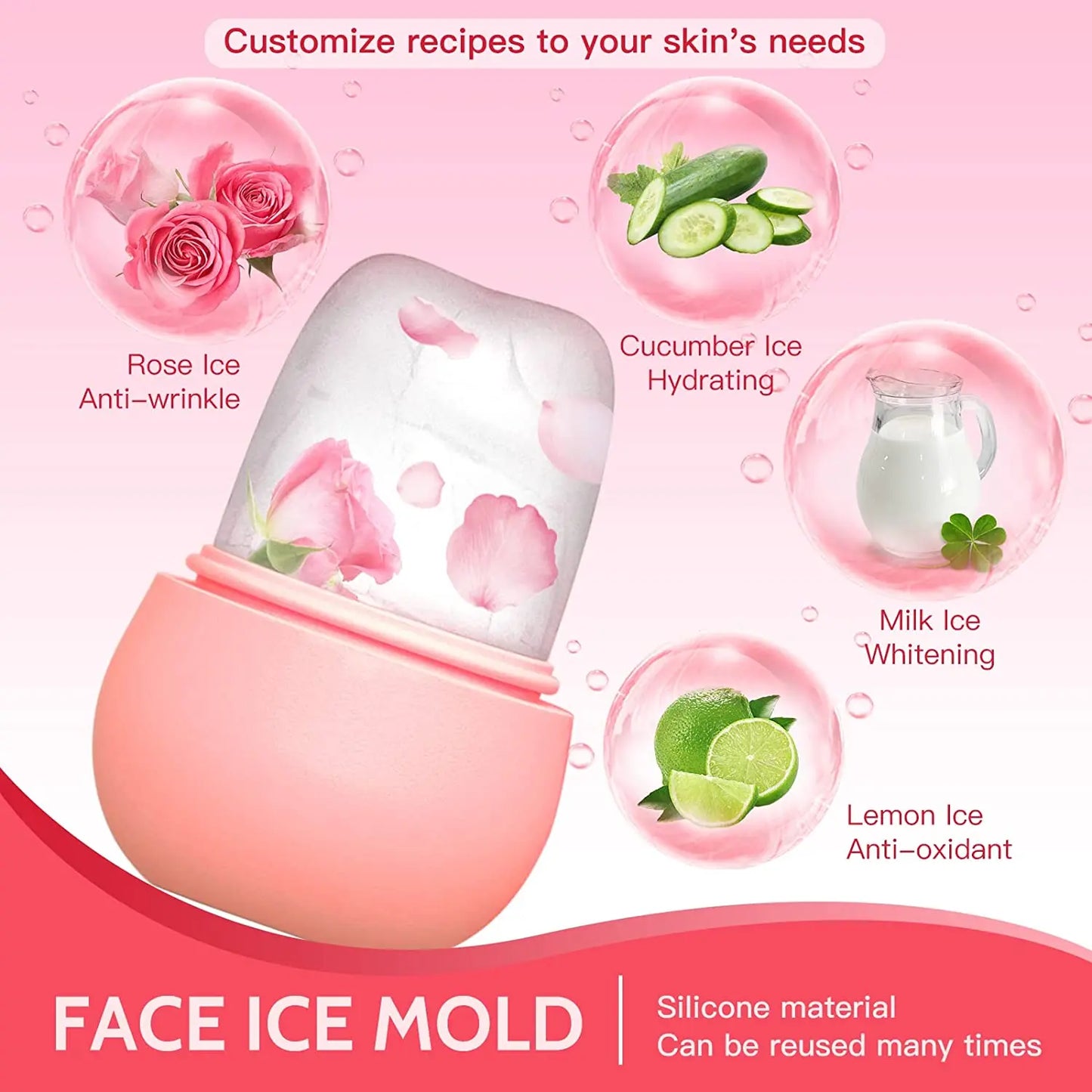 Ice Roller for Face – Beauty & Skincare Tool Set