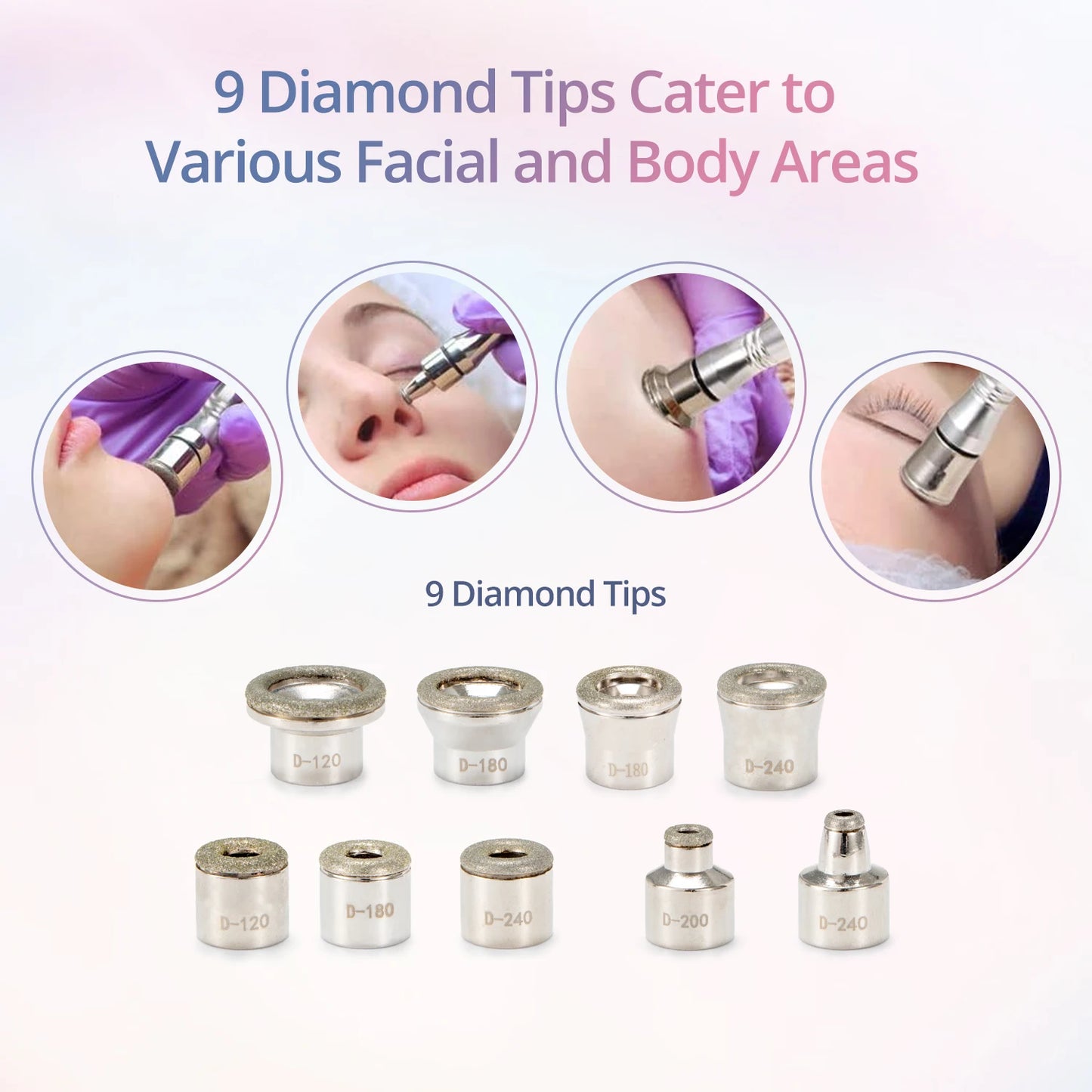 Diamond Microdermabrasion 3-in-1 Machine – Home Facial Cleaning & Nano Spray