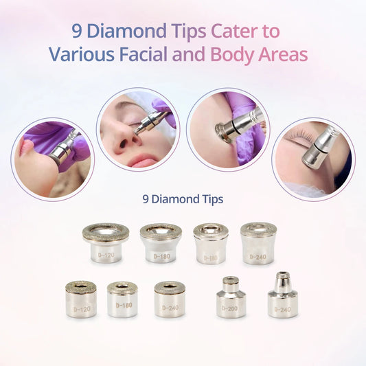 Diamond Microdermabrasion 3-in-1 Machine – Home Facial Cleaning & Nano Spray