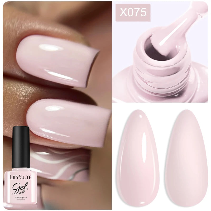 LILYCUTE 7ml Peel Off Base Gel – Clear Semi-Permanent UV Gel