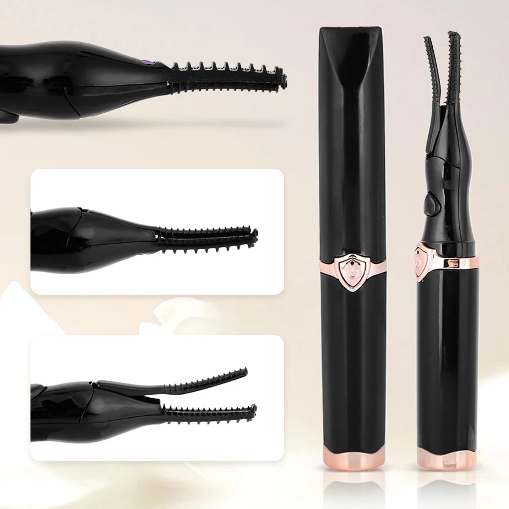 Heated Eyelash Curler – USB Rechargeable, Quick Heating, Long-Lasting Curl