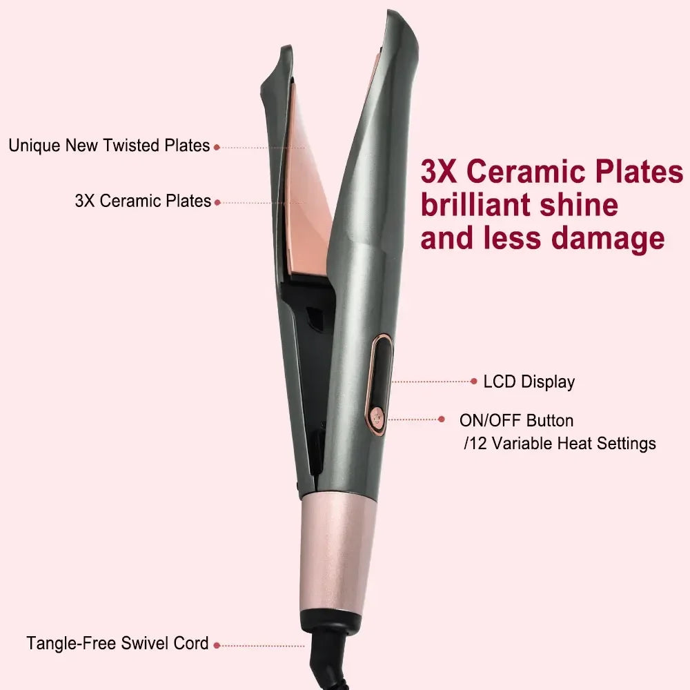 3/4 Inch Tapered Hair Curling Wand – Professional Ceramic Curler