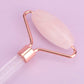 Rose Quartz Face & Gua Sha Roller – Facial, Neck & Body Massage Tool